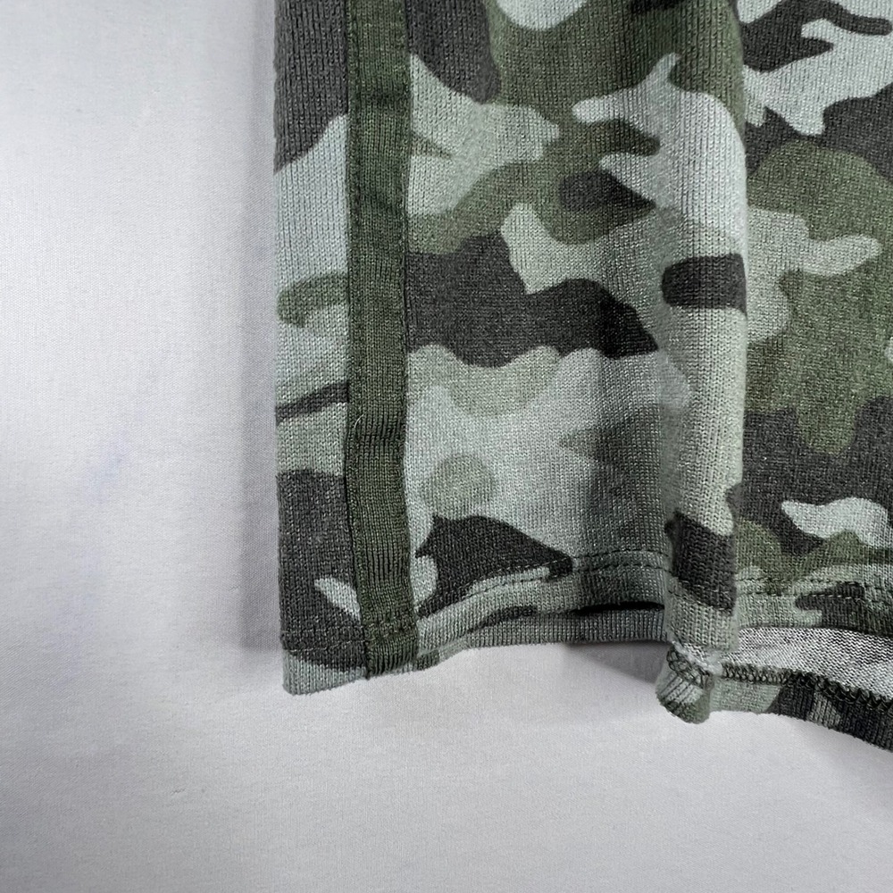 Lucky Brand Green Camo Pajama Set Women XL Lounge Pants Shorts Sleepwear Soft - Picture 8 of 15
